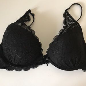 Plunge lace bra